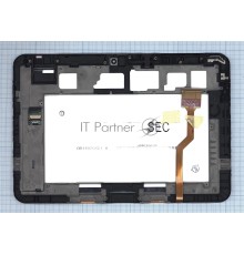 Модуль (матрица + тачскрин) для Samsung Galaxy tab 10.1 P7100 черный с рамкой