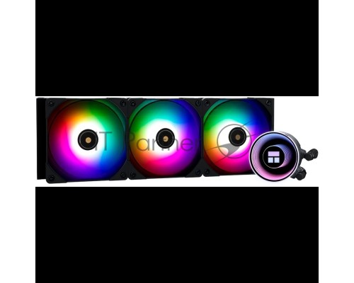 Водяное охлаждение для процессора Thermalright Frozen Notte 360 черный ARGB V2 (360mm, Black, ARGB/ Fans: 3x120mm, 72.37CFM, 27.7dBA, 2000RPM/ Pump height 54mm, 28dBA, 5300RPM, Rad thickness 27mm/ S: 1200, 1700, 1851, 2011, 2066, 115X, AM2, AM2+, AM3, AM