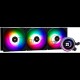Водяное охлаждение для процессора Thermalright Frozen Notte 360 черный ARGB V2 (360mm, Black, ARGB/ Fans: 3x120mm, 72.37CFM, 27.7dBA, 2000RPM/ Pump height 54mm, 28dBA, 5300RPM, Rad thickness 27mm/ S: 1200, 1700, 1851, 2011, 2066, 115X, AM2, AM2+, AM3, AM