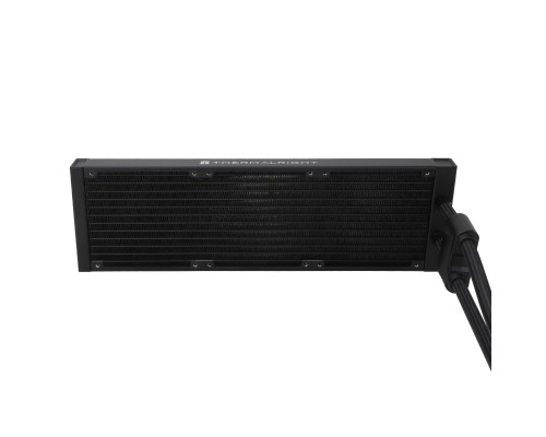 Водяное охлаждение для процессора Thermalright Frozen Notte 360 черный ARGB V2 (360mm, Black, ARGB/ Fans: 3x120mm, 72.37CFM, 27.7dBA, 2000RPM/ Pump height 54mm, 28dBA, 5300RPM, Rad thickness 27mm/ S: 1200, 1700, 1851, 2011, 2066, 115X, AM2, AM2+, AM3, AM