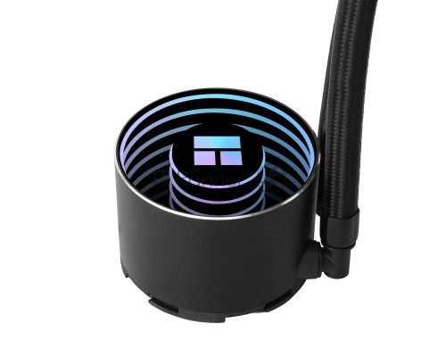 Водяное охлаждение для процессора Thermalright Frozen Notte 360 черный ARGB V2 (360mm, Black, ARGB/ Fans: 3x120mm, 72.37CFM, 27.7dBA, 2000RPM/ Pump height 54mm, 28dBA, 5300RPM, Rad thickness 27mm/ S: 1200, 1700, 1851, 2011, 2066, 115X, AM2, AM2+, AM3, AM