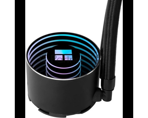 Водяное охлаждение для процессора Thermalright Frozen Notte 360 черный ARGB V2 (360mm, Black, ARGB/ Fans: 3x120mm, 72.37CFM, 27.7dBA, 2000RPM/ Pump height 54mm, 28dBA, 5300RPM, Rad thickness 27mm/ S: 1200, 1700, 1851, 2011, 2066, 115X, AM2, AM2+, AM3, AM