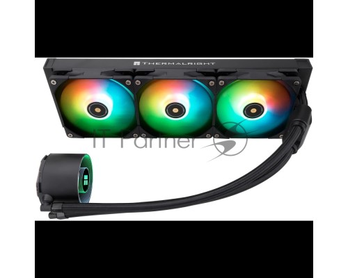Водяное охлаждение для процессора Thermalright Frozen Notte 360 черный ARGB V2 (360mm, Black, ARGB/ Fans: 3x120mm, 72.37CFM, 27.7dBA, 2000RPM/ Pump height 54mm, 28dBA, 5300RPM, Rad thickness 27mm/ S: 1200, 1700, 1851, 2011, 2066, 115X, AM2, AM2+, AM3, AM