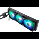 Водяное охлаждение для процессора Thermalright Frozen Notte 360 черный ARGB V2 (360mm, Black, ARGB/ Fans: 3x120mm, 72.37CFM, 27.7dBA, 2000RPM/ Pump height 54mm, 28dBA, 5300RPM, Rad thickness 27mm/ S: 1200, 1700, 1851, 2011, 2066, 115X, AM2, AM2+, AM3, AM