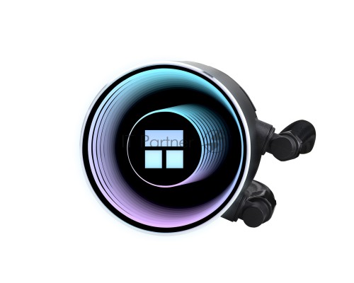 Водяное охлаждение для процессора Thermalright Frozen Notte 360 черный ARGB V2 (360mm, Black, ARGB/ Fans: 3x120mm, 72.37CFM, 27.7dBA, 2000RPM/ Pump height 54mm, 28dBA, 5300RPM, Rad thickness 27mm/ S: 1200, 1700, 1851, 2011, 2066, 115X, AM2, AM2+, AM3, AM