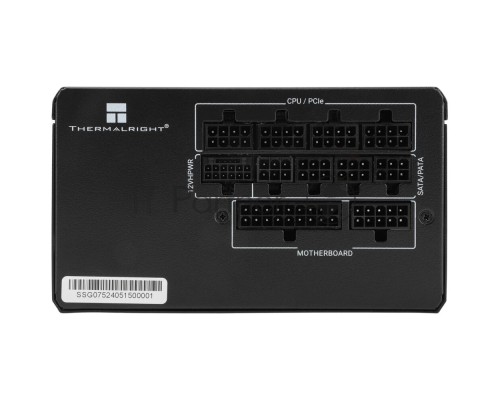 Блок питания Thermalright TR-SG750 750W 80+ Gold (ATX, 3.1, PCIe 5.1, Full modular, 1x24(20+4)pin 600mm, 2xCPU 8(4+4)pin 650mm, 2xPCIe*2 8(6+2)pin 650+150mm, 1x12VHPWR PCIe 5.1 12+4pin 600mm, 2xSATA*4 450+150+150+150mm, 1xMOLEX4pin*3 500+150+150mm, Activ