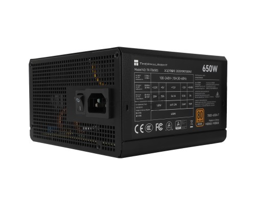 Блок питания Thermalright TR-TB650S 650W 80+ Bronze (ATX, 3, Non-modular, 1x24(20+4)pin 550mm, 1xCPU*2 8(4+4)pin 600+150mm, 1xPCIe*2 8(6+2)pin 500+150mm, 1xSATA*3+MOLEX4pin*1 400+150+150+150mm, 1xSATA*2+MOLEX4pin*2 400+150+150+150mm, Active, 120x120mm, 1