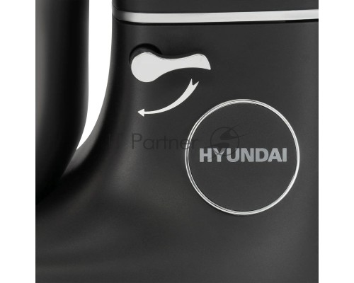 Кухонная машина Hyundai HYM-S8591 планетар.вращ. 1500Вт черный/серебристый