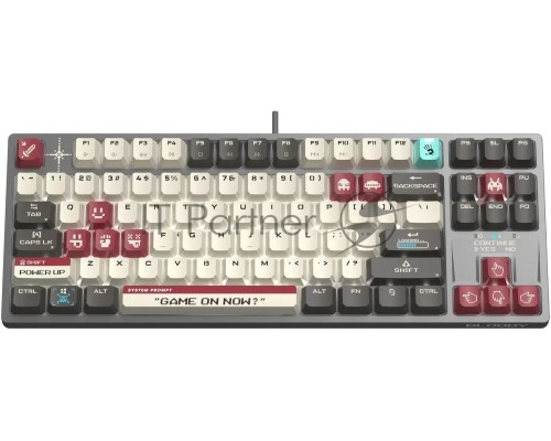 Клавиатура A4Tech Bloody S87 Pixels Red механическая серый/белый USB Multimedia for gamer LED (S87 PIXELS)