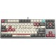 Клавиатура A4Tech Bloody S87 Pixels Red механическая серый/белый USB Multimedia for gamer LED (S87 PIXELS)
