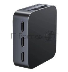 Мини ПК Blackview MP80 (Intel N97) 16+512GB, WIFI a/b/g/n/ac, Bluetooth 4.2, Win11 Pro, USB3.0, HDMI 1.4b Type A *2, RJ45*1, 5.5/2.1mm DC Jack *1, 3.5mm Phone Jack*1, Colour: Black
