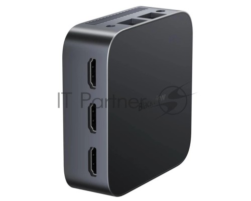 Мини ПК Blackview MP80 (Intel N97) 16+512GB, WIFI a/b/g/n/ac, Bluetooth 4.2, Win11 Pro, USB3.0, HDMI 1.4b Type A *2, RJ45*1, 5.5/2.1mm DC Jack *1, 3.5mm Phone Jack*1, Colour: Black