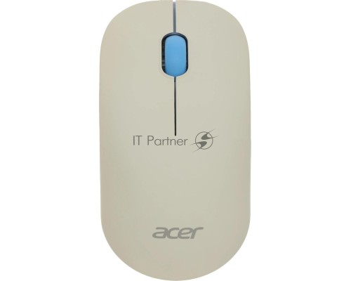 Клавиатура + мышь Acer OCC205 клав:белый/голубой мышь:белый/голубой USB беспроводная slim (ZL.ACCEE.00C)