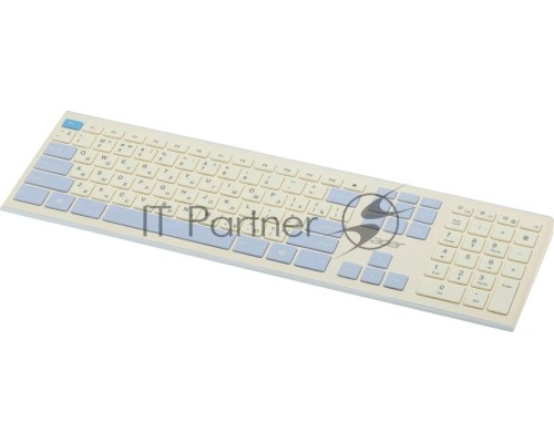 Клавиатура + мышь Acer OCC205 клав:белый/голубой мышь:белый/голубой USB беспроводная slim (ZL.ACCEE.00C)
