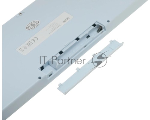 Клавиатура + мышь Acer OCC205 клав:белый/голубой мышь:белый/голубой USB беспроводная slim (ZL.ACCEE.00C)