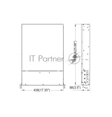 Серверный корпус/ 2U rackmount, EATX, ATX, Micro-ATX and Mini-ITX mb, 8*3.5