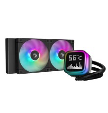 Кулер с водяным охлаждением Deepcool LP240 ARGB Soc-AM5/AM4/1200/1700/1851 черный 4-pin 38.71dB Al LCD 300W 1410gr Ret (R-LP240-BKMSNC-G-1)