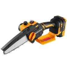 DEKO DKCHS 20-6 PRO Пила цепная аккумуляторная [083-2011] { 20В, 2x2.2Ач, 2 шины и 2 цепи }