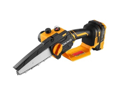 [Садовые пилы] DEKO DKCHS 20-6 PRO Пила цепная аккумуляторная [083-2011] { 20В, 2x2.2Ач, 2 шины и 2 цепи }