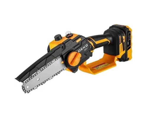 [Садовые пилы] DEKO DKCHS 20-6 PRO Пила цепная аккумуляторная [083-2012] { 20В, 2x2.2Ач, 2 шины и 2 цепи в кейсе }
