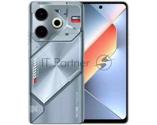 Смартфон Tecno POVA 6 Neo LI6, 8/256Gb, серебристый