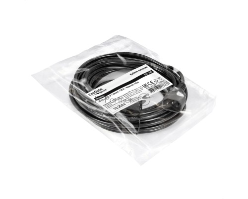 Кабель питания ExeGate Special EC-10S (C13->C14, 3*1.0mm2, CCA, черный, 10м)