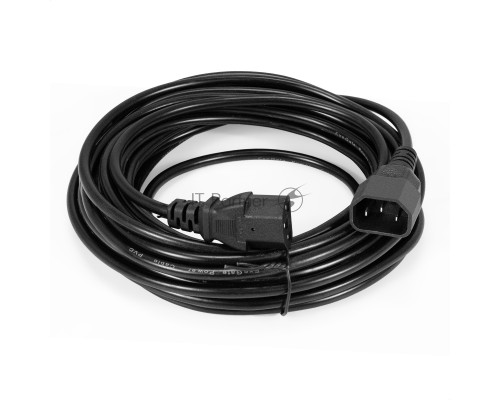 Кабель питания ExeGate Special EC-10S (C13->C14, 3*1.0mm2, CCA, черный, 10м)