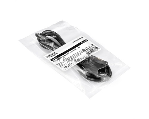 Кабель питания ExeGate Special EC-1,8S (C13->C14, 3*1.0mm2, CCA, черный, 1.8м)