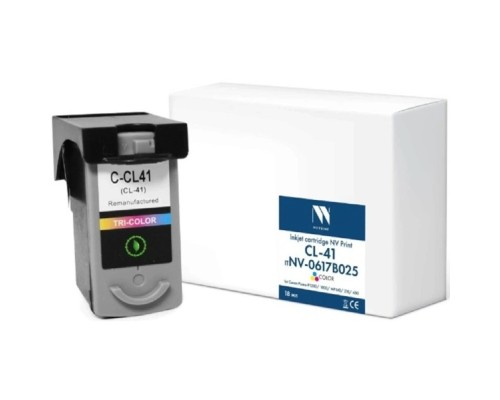 [Расходные материалы] Струйный картридж NVP CL-41 (NV- 0617B025) Color для Canon Pixma iP1200/1800//MP140/210/450 (18 мл) совместимый