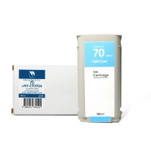 Струйный картридж NVP 70 (NV-C9390A) Light Cyan для HP DesignJet Z2100/Z3100/Z3200/Z5200/Z5400 (130 мл) совместимый
