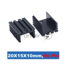 Аллюминиевый радиатор TO-220 Mosfet, 20x15x10 мм, NoPin