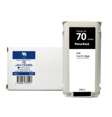 Струйный картридж NVP 70 (NV-C9449A) Photo Black для HP DesignJet Z2100/Z3100/Z3200/Z5200/Z5400 (130 мл) совместимый