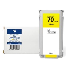 Струйный картридж NVP 70 (NV-C9454A) Yellow для HP DesignJet Z2100/Z3100/Z3200/Z5200/Z5400 (130 мл) совместимый