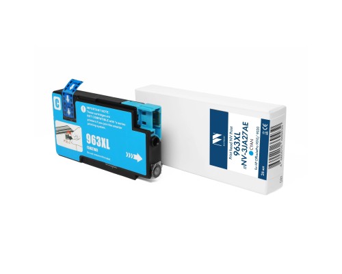 [Расходные материалы] Струйный картридж NVP 963XL (NV-3JA27AE) Cyan для HP OfficeJetPro 9010/9020 (50 мл)совместимый