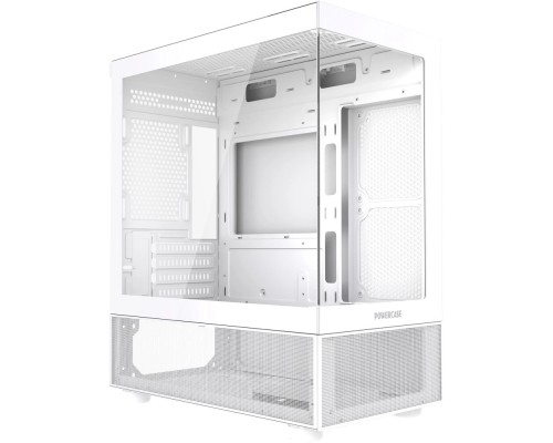 [Корпус] Powercase Vision Micro M2, Tempered Glass, белый, mATX  (CVMWM2-L0)