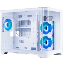 1STPLAYER UVIEW UV6 ARGB White / mATX / 3x120mm ARGB fans / UV6-WH-2FC7R-W-1FC7-W