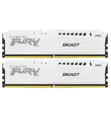 Оперативная память Kingston Fury Beast KF560C30BWK2-64 DDR5 - Kit 2х32ГБ 6000МГц, DIMM,  White,  Ret