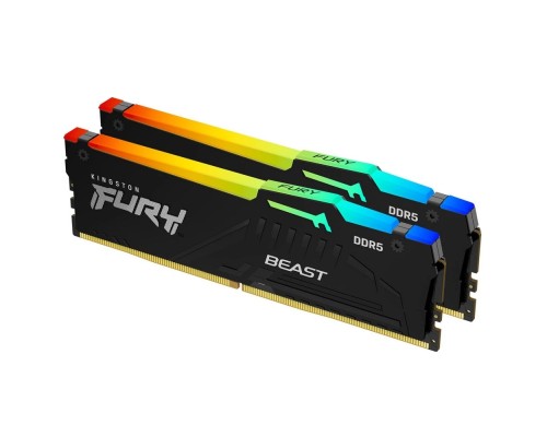 [Модуль памяти] Kingston Fury Beast KF564C32BBEAK2-32 DDR5 -  Kit 2х16ГБ 6400МГц, DIMM, KF564C32BBEAK2-32