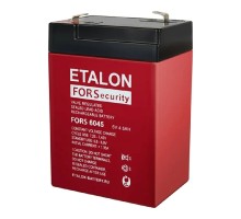 ETALON Аккумулятор FORS 6045 (6 В 4,5 Ач,Нож F1 (Faston))