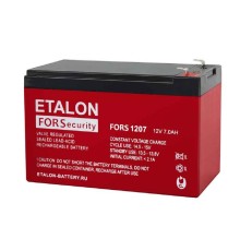 ETALON Аккумулятор FORS 1207 (12 В 7 Ач,Нож F1 (Faston))