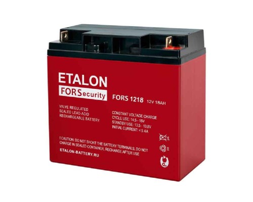 [Эталон] ETALON Аккумулятор FORS 1218 (12 В 18 Ач,Ушко болт+гайка М4-М5,5)