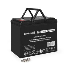 Exegate EX297560RUS Аккумуляторная батарея ExeGate DTM 1275L (12V 75Ah, болт М6)