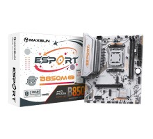 MAXSUN MS-eSport B850M WIFI ICE (Socket AM5, mATX, 2*DDR5(96Gb), DP/HDMI,  2*SATA3, 2*M.2,  1*PCIEx16/1*PCIEx1, 2*USB2.0, 4*USB 3.0, Bluetooth,  Wi-Fi 802.11ax, RTL)