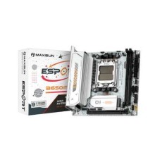 MAXSUN MS-eSport B650ITX WIFI ICE (Socket AM5, mini-ITX, 2*DDR5(96Gb), DP/HDMI,  2*SATA3, 2*M.2,  1*PCIEx16, 4*USB2.0, 2*USB 3.0,  LAN 1*2,5G, Bluetooth5.2,  Wi-Fi 802.11ax, RTL)