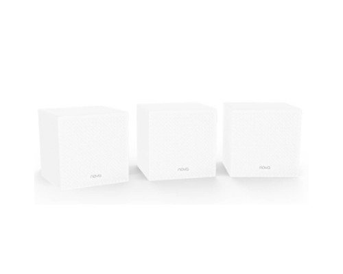 [Сетевое оборудование] TENDA MW12(3-pack) Трехдиапазонная гигабитная Wi-Fi Mesh система АС2100, до 300 Мбит/с на 2,4 ГГц + до 867 Мбит/с на 5 ГГц, LAN 2x 1Гбит/с, WAN 1x1 Гбит/с, 4 встроенные