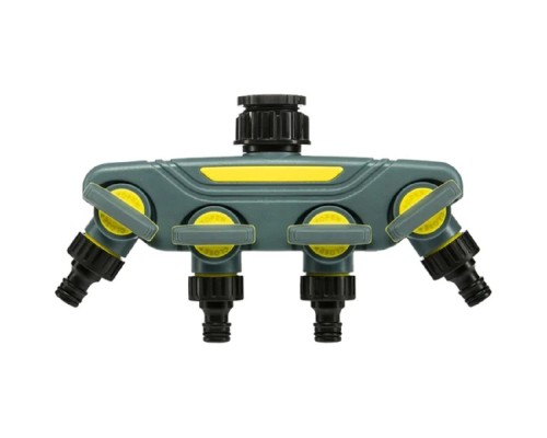 [Коннекторы, ] Rexant (62-0225-F) Разветвитель для шланга на 4 канала 1/2