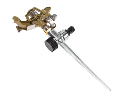 [Коннекторы, ] Rexant (62-0255) Разбрызгиватель латунный, импульсный, с регулировкой угла горизонта распыления до 16м 