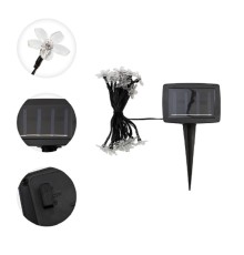 Rexant (602-270) Гирлянда садовая (каскад) Ночной букет 4м, мультиколор, с аккумулятором и выносной солнечной панелью Lamper