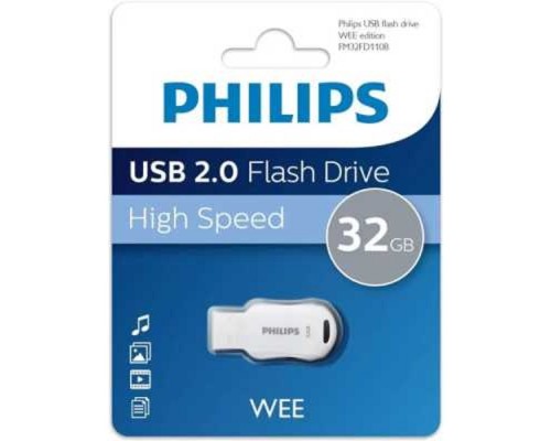 [Носитель информации] PHILIPS USB Drive 32GB PHILIPS WEE 2.0 32GB, USB 2.0
