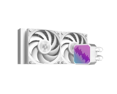 [вентилятор] Система водяного охлаждения ID-Cooling DX240 Max WHITE Soc-AM5/AM4/1200/1700/1851 белый 4-pin 32.5dB Al+Cu 300W Ret